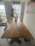 Eettafel, Huis en Inrichting, Tafels | Eettafels, Ophalen, Gebruikt, Eikenhout, 200 cm of meer