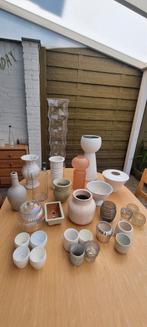 Verschillende vazen en poten voor bloemen, Ophalen, Rond, Minder dan 25 cm