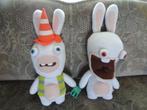 2 Rabbids Ubisoft Pluche Knuffels (2012) 50cm, Verzenden, Zo goed als nieuw, Overige typen