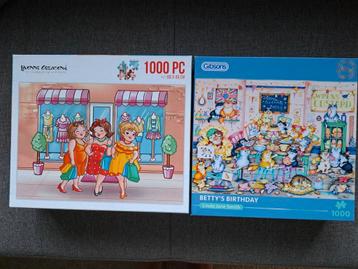 Set van 2 puzzels van 1000 stukjes (Zie omschrijving) beschikbaar voor biedingen