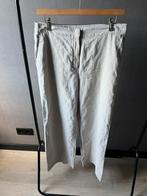 ANNA ZGAN beige broek met goud streepje in maat 44., Kleding | Dames, Broeken en Pantalons, Anna, Beige, Maat 42/44 (L), Ophalen of Verzenden