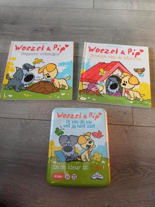 Woezel & Pip pakket / 2 boekjes / spelletje, Boeken, Kinderboeken | Baby's en Peuters, Zo goed als nieuw, Ophalen of Verzenden