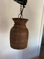 Houten lamp sober landelijk Nepalese kruik lamp, Ophalen, Nieuw, Minder dan 50 cm
