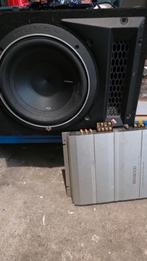 Subwoofer en Versterker - Rockford Fosgate & Kenwood, Auto diversen, Autospeakers, Ophalen of Verzenden, Gebruikt
