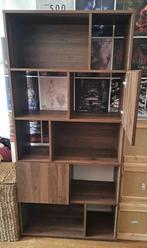 Boekenkast (Walnoot fineer), Huis en Inrichting, Kasten | Boekenkasten, Ophalen, 100 tot 150 cm, 50 tot 100 cm, 25 tot 50 cm