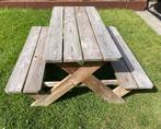 Houten kinder picknick tafel, Tuin en Terras, Gebruikt, Rechthoekig, Hout, Ophalen