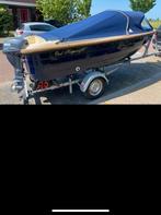 Oudhuijzer 460 sloep met 9,9 pk Yamaha 4-takt hightrust, Watersport en Boten, Sloepen, Ophalen, Gebruikt, Tot 10 pk, 3 tot 6 meter
