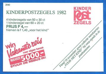 Kinderpostzegels 1982 - Kinderzegelaktie 1982 Kind en Dier  beschikbaar voor biedingen