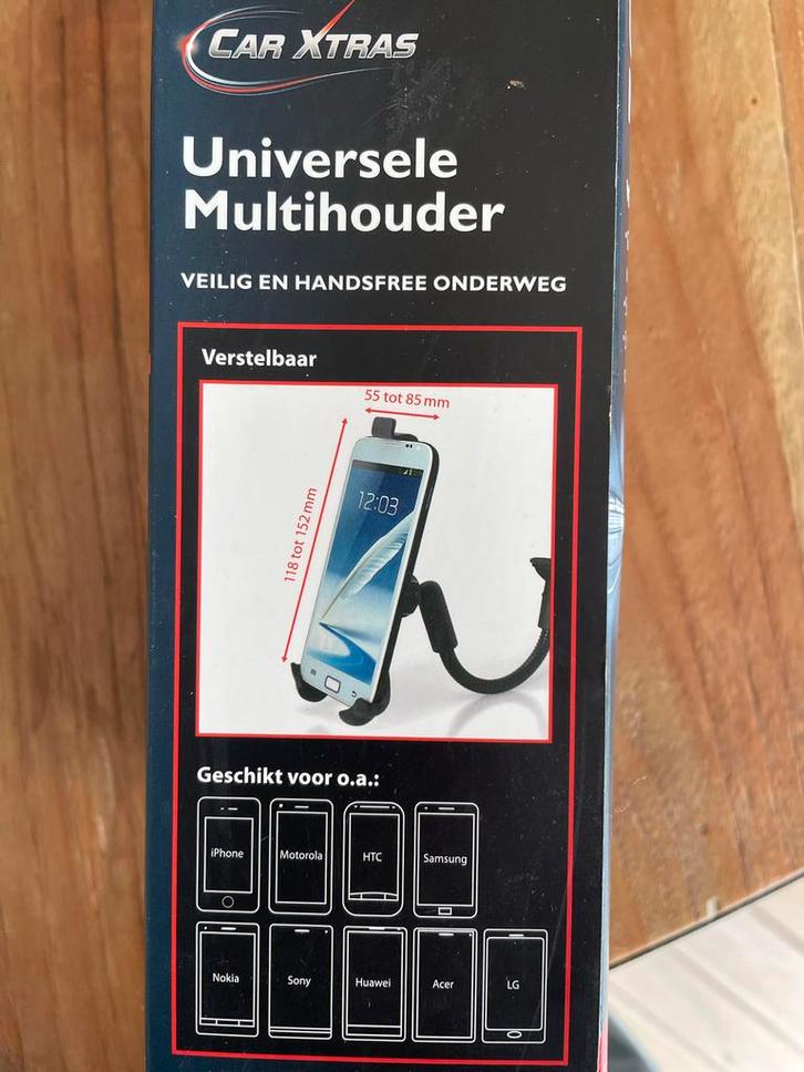 Telefoonhouder met zuignap voor auto, Auto diversen, Carkits, Nieuw, Ophalen of Verzenden
