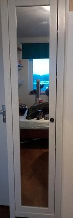 Hemnes kleding kast met spiegel smal, Ophalen, Minder dan 50 cm, Met deur(en), Hemnes