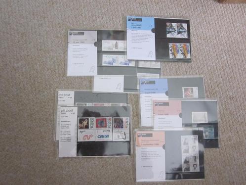 Postzegelmapjes, 8 stuks, 1988 en 1990: o.a. Cobra, Van Gogh, Postzegels en Munten, Postzegels | Nederland, Postfris, Na 1940