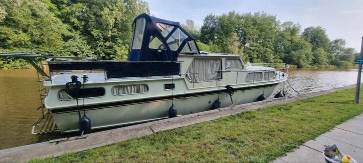 Merwe kruiser, Watersport en Boten, Motorboten en Motorjachten, Gebruikt, Staal, 12 meter of meer, Diesel, Binnenboordmotor, 50 pk of meer