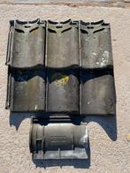 2100 stuks grijs gesmoorde dakpannen van Hulst Harlingen, Ophalen, Overige materialen, Van Hulst, Gebruikt