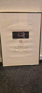 Mouton Rothschild litho in lijst 1990, Ophalen of Verzenden, Zo goed als nieuw, Frankrijk, Rode wijn