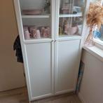 Witte Vitrinekast met Glazen Deuren, Huis en Inrichting, Ophalen