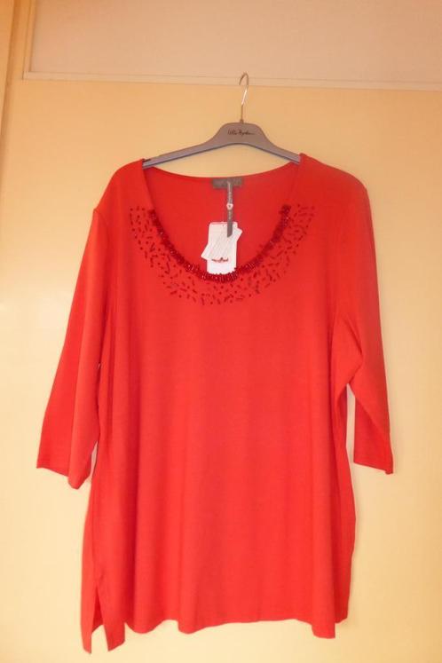 Nieuw rood met kralen versierd tuniek Ulla Popken maat 50 52, Kleding | Dames, Grote Maten, Nieuw, Blouse of Tuniek, Rood, Ophalen of Verzenden