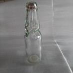 antiek blank glazen flesje, kogel of knikker flesje SB, Ophalen
