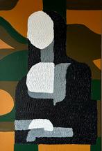 Valera- Abstract Mona Lisa- Handgeschilderd- Uniek, Ophalen of Verzenden