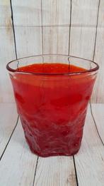 Rode ovalen boomschors Bark vaas Whitefriars stijl. VIT, Antiek en Kunst, Ophalen of Verzenden