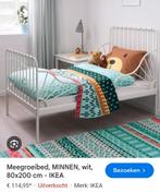 Ikea meegroeibed Minnen wit, Huis en Inrichting, Slaapkamer | Stapelbedden en Hoogslapers, Hoogslaper, Eenpersoons, Zo goed als nieuw