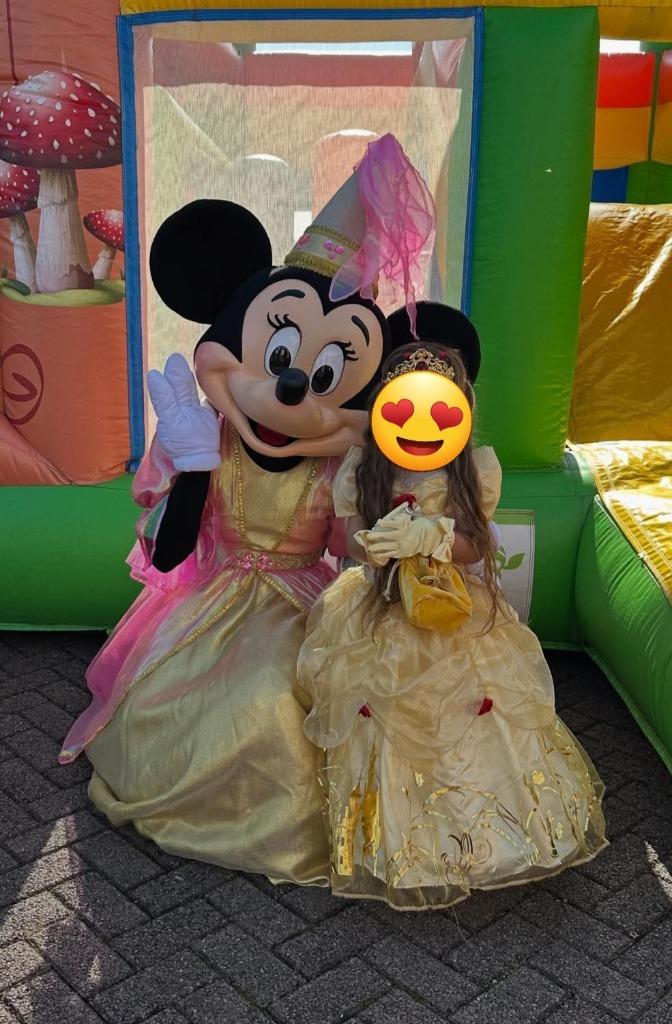 Mascotte Princes Minnie Mouse, Prinsessen, Kinderfeestje, Hobby en Vrije tijd, Feestartikelen | Verhuur, Verjaardag, Verzenden