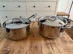 Pannenset BK Profiline (2-delig), Huis en Inrichting, Keuken | Potten en Pannen, Ophalen, Zo goed als nieuw, Rvs, Pannenset
