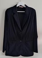 Studio Anneloes.  Krijtstreep travelstof colbertje M, Kleding | Dames, Maat 38/40 (M), Studio Anneloes, Zwart, Ophalen of Verzenden