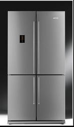 SMEG dubbeldeurs Amerikaanse koelkast FQ60XPE, Witgoed en Apparatuur, 60 cm of meer, Met aparte vriezer, 200 liter of meer, Ophalen of Verzenden