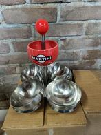 Martini schaaltjes voor borrelnootjes etc., Ophalen of Verzenden, Zo goed als nieuw, Rond, Schaal