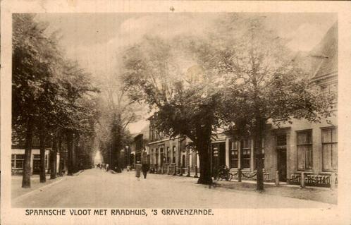 Spaanse Vloot en Raadhuis, s Gravenzande, Verzamelen, Ansichtkaarten | Nederland, Gelopen, Zuid-Holland, 1940 tot 1960, Ophalen of Verzenden