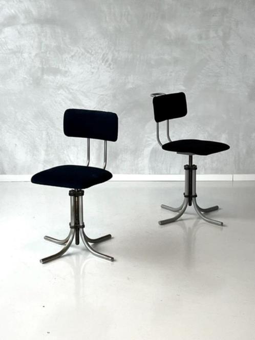 Fana 132 burostoelen vintage atelier stoelen prijs p/stuk, Huis en Inrichting, Bureaustoelen, Gebruikt, Bureaustoel, Zwart, Ophalen of Verzenden