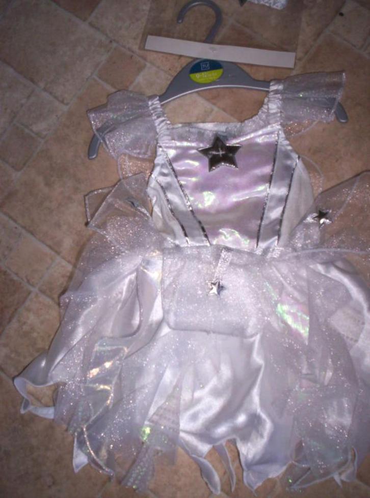 Prachtige Engel jurk + haarband mt 74 / 80, Kinderen en Baby's, Carnavalskleding en Verkleedspullen, Nieuw, Meisje, 104 of kleiner