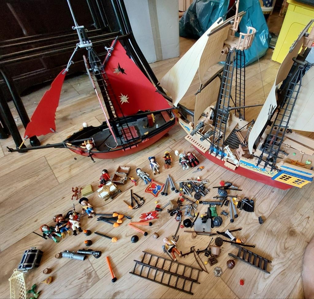 2 Playmobil schepen, Kinderen en Baby's, Speelgoed | Playmobil, Ophalen, Zo goed als nieuw