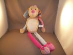 lief lifestyle hond Daisy 44 cm bruin/wit roze velours en, Ophalen of Verzenden, Gebruikt, Hond
