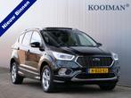 Ford Kuga 1.5 183 Pk EcoBoost Vignale Automaat Navi / Apple, Auto's, Ford, 4 cilinders, 1850 kg, 1586 kg, Zwart