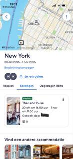 Hotel in New York 12 nachten vanaf 20-10-2025, Tickets en Kaartjes, Twee personen, 1 overnachting