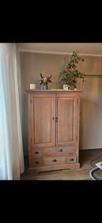 Massief houten opbergkast, Ophalen, Zo goed als nieuw, 50 tot 75 cm, 150 tot 200 cm