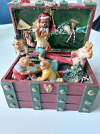 Vintage kerstornament met beertjes, Diversen, Kerst, Ophalen of Verzenden, Zo goed als nieuw