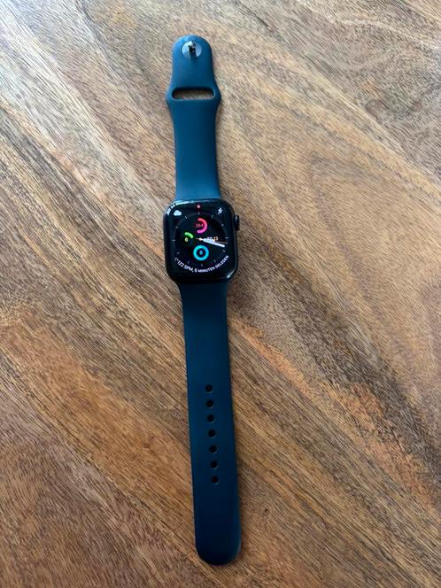 Apple Watch Series 7, 41 mm midnight, Sport en Fitness, Hartslagmeters, Gebruikt, Overige merken, Waterdicht, Met loopsnelheid