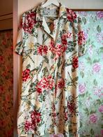 Vintage retro bloemenjurk maat L /XL, Ophalen of Verzenden