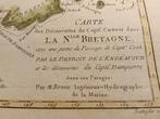 1788 Carte de la Nouvelle Bretagne in zgoede staat!, Boeken, Atlassen en Landkaarten, Overige gebieden, Voor 1800, Ophalen of Verzenden