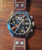 Longines Grand Vitesse, Leer, Staal, Polshorloge, Zo goed als nieuw