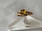 Gouden ring Citrien, 18 tot 19, Verzenden, Geel, Zo goed als nieuw