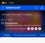 K3 Reünie | 9x vrije staplaats | 10 Oktober | Antwerpen, Drie personen of meer, Oktober