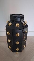 Richmond Interiors vaas Justa zwart showroommodel, Overige materialen, Zwart, Nieuw, Ophalen of Verzenden