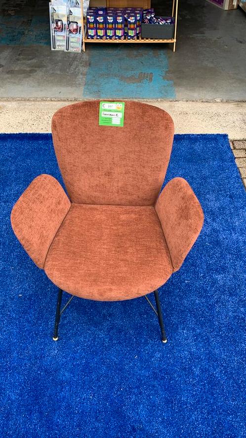 Fauteule stoel koper kleur 69x58x78 cm, Huis en Inrichting, Fauteuils, Nieuw, Ophalen