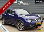 Nissan Juke 1.2 DIG-T S/S Tekna BJ`15 NAP NL Schuifdak Navi, Auto's, Nissan, Voorwielaandrijving, Blauw, 116 pk, Bedrijf