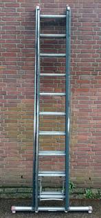 Oude aluminium 5 meter uitschuifladder opsteekladder ladder, Ophalen, Gebruikt, 4 meter of meer