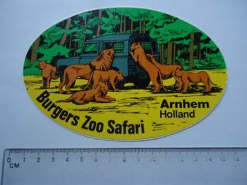 sticker Burgers ZOO Landrover -2- safari arnhem dierenpark  beschikbaar voor biedingen