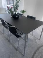 Noctum Rimadesio eettafel/bureau 180 cm, Ophalen, 50 tot 100 cm, Glas, Vijf personen of meer